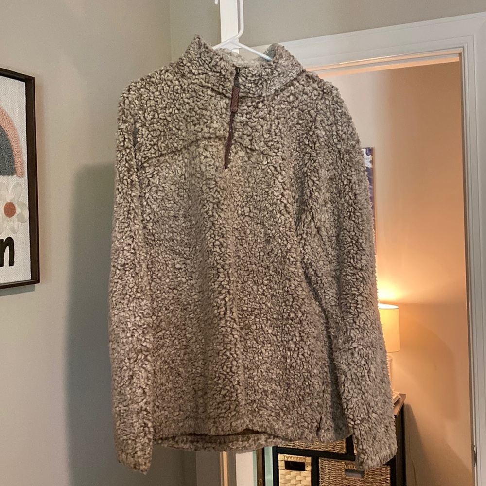 Brown True Grit pullover